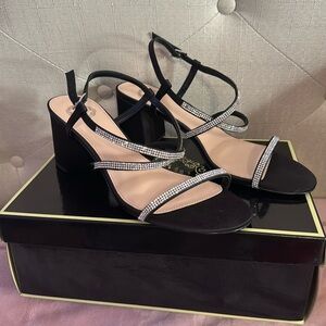 Rhinestone Strapped Heels